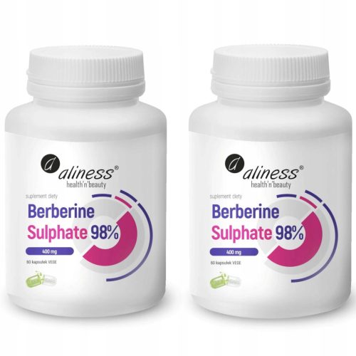Berberin Sulfat 98% 400 mg - 60 vegetarijanskih kapsul z Alinees