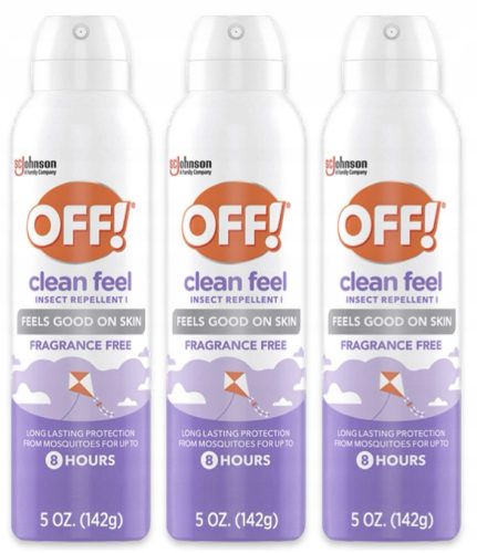 Razpršilec OFF! Clean Feel proti komarjem, klopom in muham 147 ml