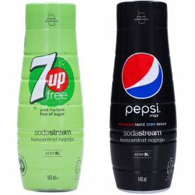 Sirupi SodaStream 7Up in koncentrat Pepsi Max 440 ml, 2 kos