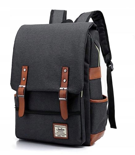 Večnamenski vintage šolski nahrbtnik (D022) K&M črn, Odtenki roza, Večbarven 35 l