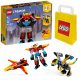 Kocke LEGO Stvaritelj 3 v 1 31124 Super Robot + LEGO papirnata vrečka 6315786 rumena 24x8x18 cm