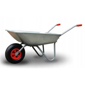   Vrtna tlačna prikolica z močno konstrukcijo, pocinkana, 120 L