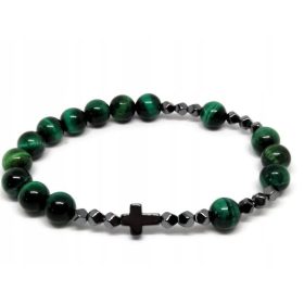 Tigrovo oko rožni venec zapestnica