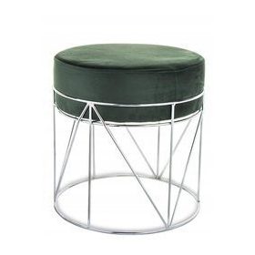 Eleganten sedež z zelenimi kovinskimi nogami 38x35x35