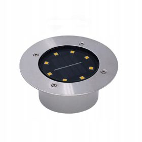  Vgradna solarna svetilka TOOLIGHT, srebrna, 4,5 cm, 1 kos.