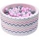Welox® Piankasti bazen 90x40 cm 200 kroglic brez BPA