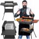  Žar, zložljivi električni žar Zilan Stand Barbecue Grill black 2400 W
