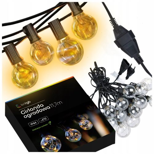 LED Girlanda z barvnimi lučmi 1170 cm IP44 - Razsvetljujte svoj vrt na edinstven in eleganten način s to čudovito girlando LED luči. Sestavljena je iz 30 LED luči, ki omogočajo energijsko učinkovito o