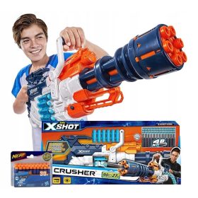 X-SHOT KARABIN CRUSHER MINIGUN + 12 NERF AROTS A0350