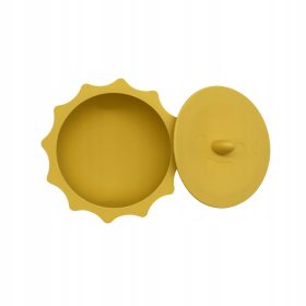 CHI CHI Silikonska Miska za Otroke, Sonce, Rumena