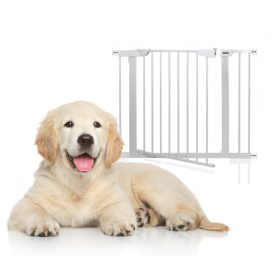    Ograja za vrata HanksKids, raztezno stopnišče, beli podaljški