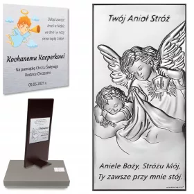  SREBRNA SLIKA TVOJ ANGEL VARUH KRSTNO OBHAJILO