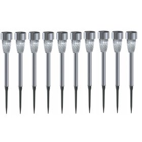  Aigostar vgradna solarna svetilka, srebrna, 30 cm, 1 kos.