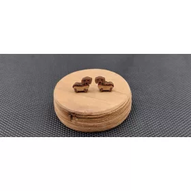  Leseni uhani DACHSHINS HOT DOGS