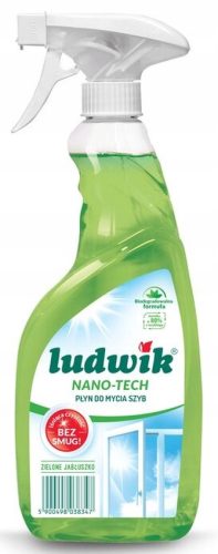 Ludwik čistilo za steklo in ploščice 600 ml - nano-tehnologija zeleno jabolko