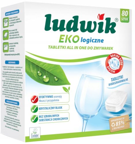 Ludwik ekološke tablete za pomivalni stroj All in One 80 kos