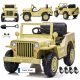 Joy4kids Avto zelen, rumen za vožnjo z akumulatorjem na terenu Jeep Willys 4X4

Vabimo vas na vožnjo z vojaškim Jeepom Willys US ARMY 4X4! Ta terenski avtomobil na akumulator je popolno darilo za ljub