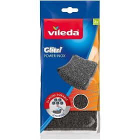 VILEDA Močno kuhinjsko strgalo Glitzi Inox Power x2