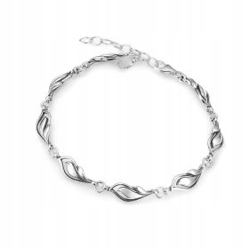 Srebrna zapestnica s plamenom