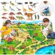 Dinozavri Set Figur 16 kosov + Podloga + Nahrbtnik