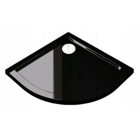 Polkrožna tuš kad Black Series 90x90 cm