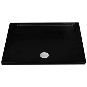 Tuš kad Reihe Coda pravokotna 120 x 90 cm črna slim sifon