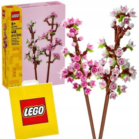 LEGO CVETLIČNI ŠOPEK ČEŠNJEVIH CVETOV S TORBO ZA DARILA