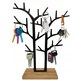 Stojalo za ključe - Drevesni obešalnik za komodo, 32 cm