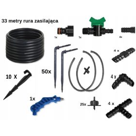 Namakalni sistem za 50 lončkov s kapalno cevjo