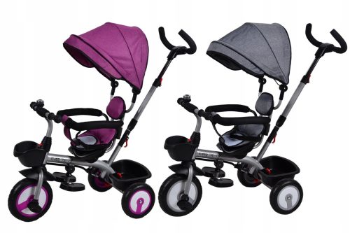 Vijolični večstopenjski tricikel Edilandia Baby Trike