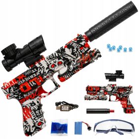 PIŠTOLA GLOCK AVTOMATSKA ZA GEL BB Z DUŠILCEM