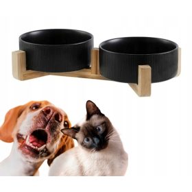  Set dveh keramičnih skled Emes, črna, 1,2 l