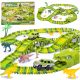 Kinderplay Dinozavrski dirkalni park s 240 elementi in dolžino 360 cm