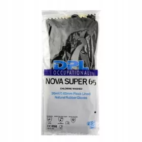   Gospodinjske rokavice iz lateksa ABENA, črne, velikost 9-9,5