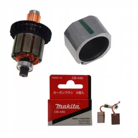  Makita rotor za DDF482D + stator + ščetke CB440