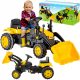 Ime: MalPlay otroški traktor s pedali Črna/Rumena