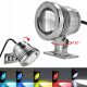 Vodotesna LED svetilka za akvarij 12V 5W RGB z daljinskim upravljalnikom