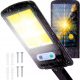 Svetilka SOLARNA LED s senzorjem gibanja COB MRAK 150 W 5000 lm