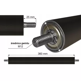 Transportni valj Metal-Kolor Roller 360