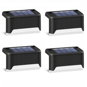  SuperLED solarna svetilka, črna, 7,8 cm, 4 kosi.