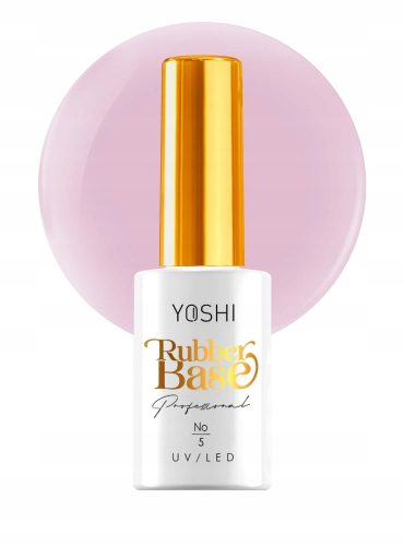 Yoshi Rubber Base No5 10 ml rožnata podlaga za izgradnjo nohtov