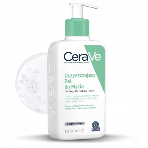 CeraVe Čistilni Gel za Umivanje za Normalno in Mastno Kožo 236ml