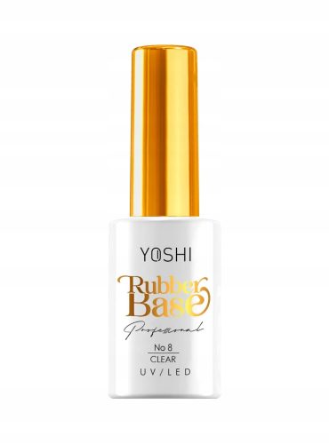 Yoshi Rubber Base Baza Kavčuk Št. 8 Transparentna 10ml