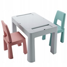 Tega Baby Multifun Komplet 1+2, siva, roza in turkizna