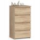 Visoka komoda Akord CL4 40 x 35 x 74 cm, mat sonoma hrast