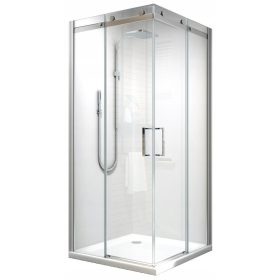   Tuš kabina Elegantni Edea s steklenimi drsnimi vrati 80 x 80 cm