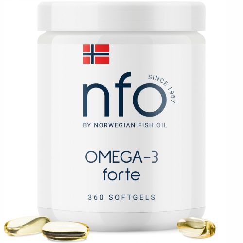 NFO Omega-3 Forte: Kapsule S Norveškim Ribjim Oljem in Vitaminom E