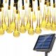 Vrtne svetilke na sončno energijo z LED lučkami 5M Toplo Bela
