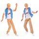 Lutka Kevin v modnih oblačilih Steffi Love Ken Blonde