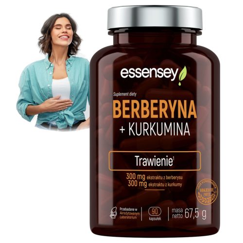 Essensey Berberin + Kurkumin: Naravna podpora za zdravje, 90 kapsul